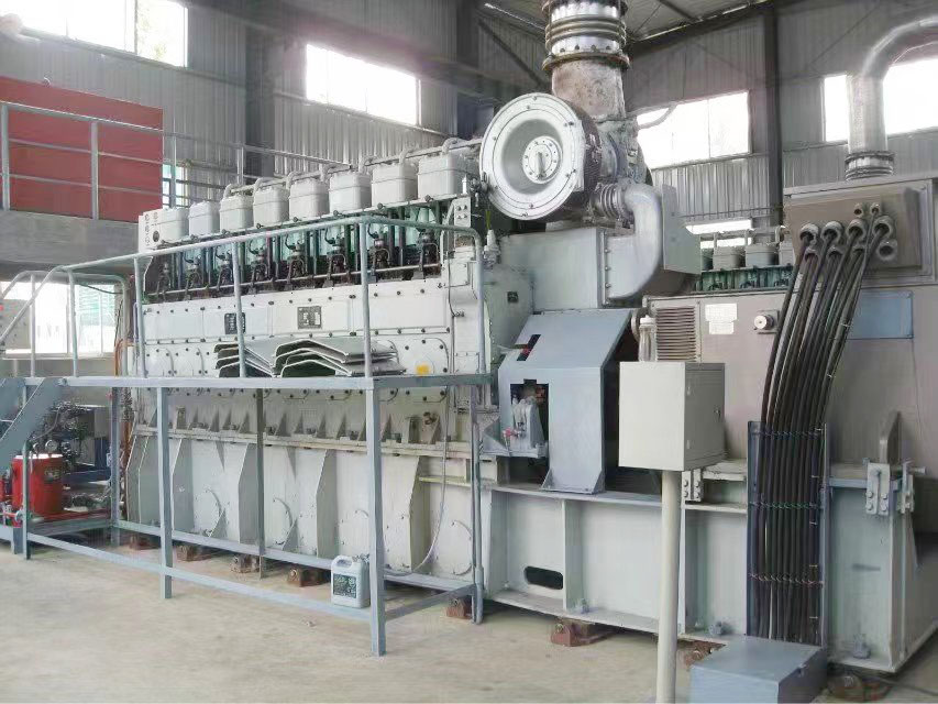 柬埔寨3台1000kW重油电站机组